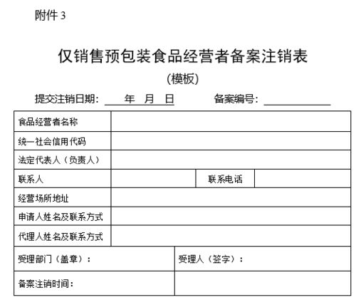 稳了 总局就仅销售预包装食品备案有关事项征求意见